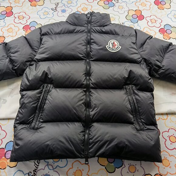 Moncler Short Down Jacket In Black - Picture 5 of 10